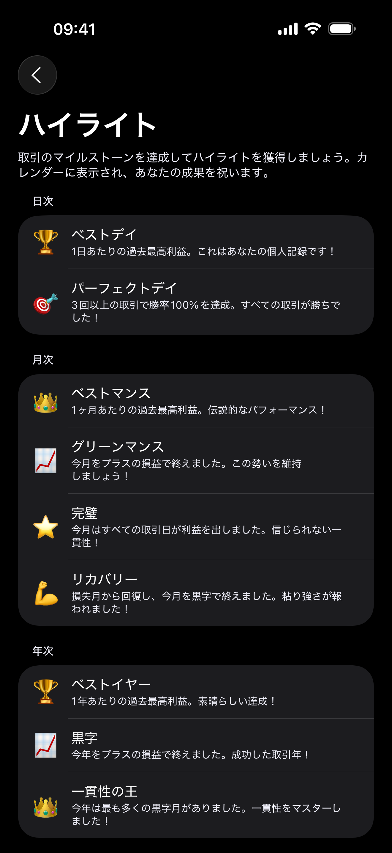 iPhone上のProlocaハイライト表示